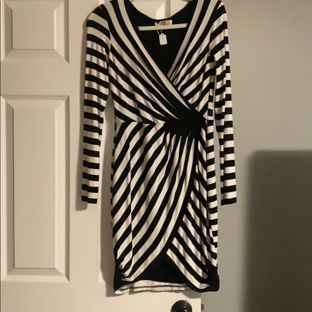 Striped black and white Bailey New York dress